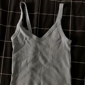XXS Baby Blue Aerie Waffle Tank